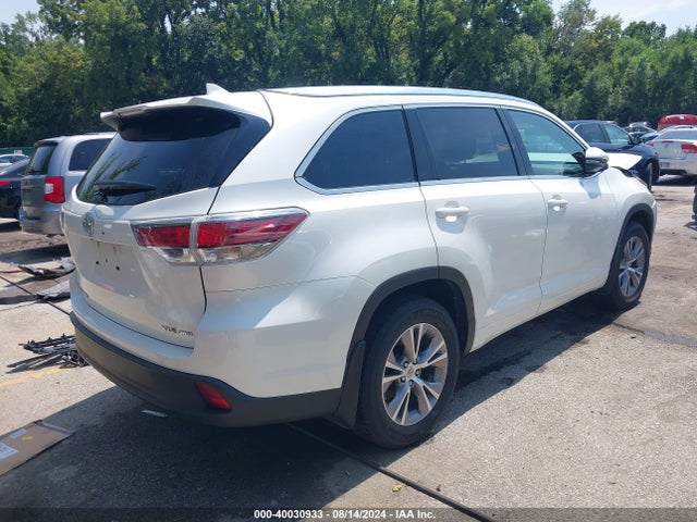 Toyota Highlander Xle V6 2014 5TDJKRFH5ES025562 Image 4