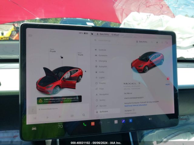 5YJ3E1EB9KF450877 Tesla Model 3 Long Range/performance