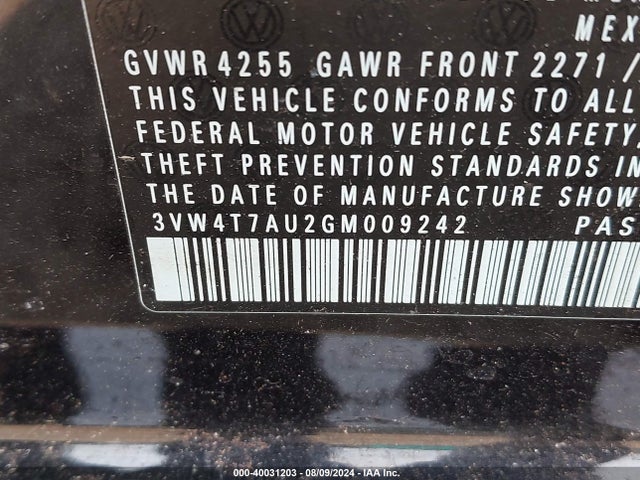 3VW4T7AU2GM009242 Volkswagen Golf Gti Se 4-door