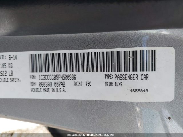 1C3CCCCB5FN500996 Chrysler 200 C