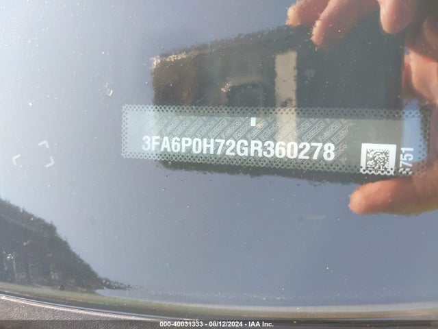Ford FUSION SE 2016 3FA6P0H72GR360278 Image 9