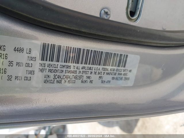 3C4NJCAB4JT461971 Jeep Compass Sport Fwd