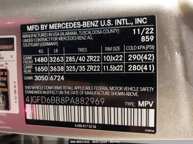 4JGFD6BB8PA882969 Mercedes-Benz Amg Gle 53 Coupe 4matic