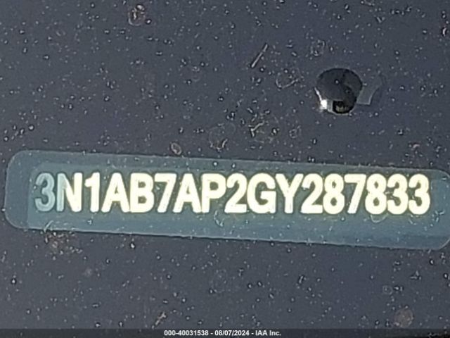 3N1AB7AP2GY287833 Nissan SENTRA S