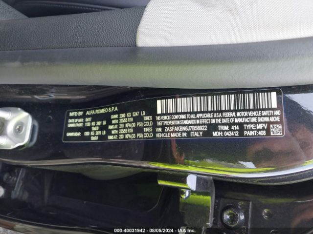 ZASFAKBN6J7B58922 Alfa Romeo STELVIO TI