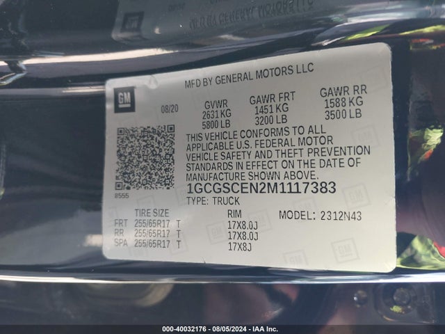 1GCGSCEN2M1117383 Chevrolet Colorado 2wd  Short Box Lt