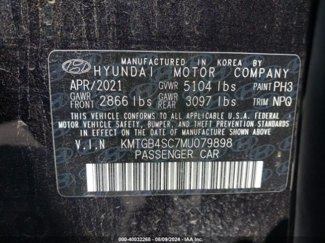 KMTGB4SC7MU079898 Genesis G80 2.5t Rwd