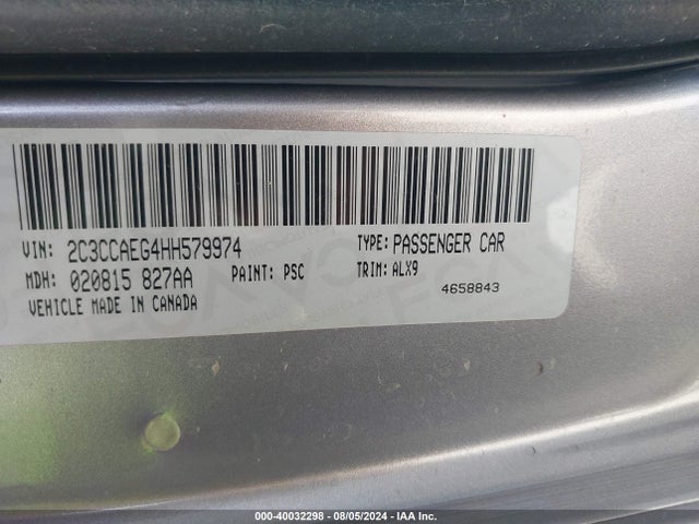 Chrysler 300C 2017 2C3CCAEG4HH579974 Image 9