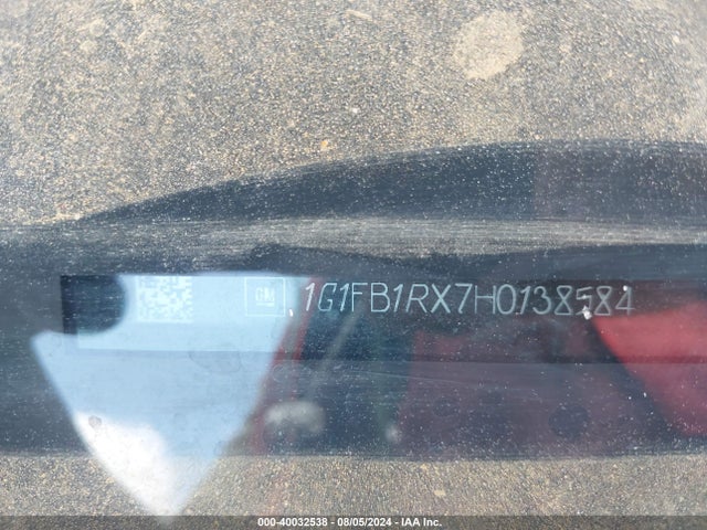 Chevrolet Camaro 1lt 2017 1G1FB1RX7H0138584 Image 9
