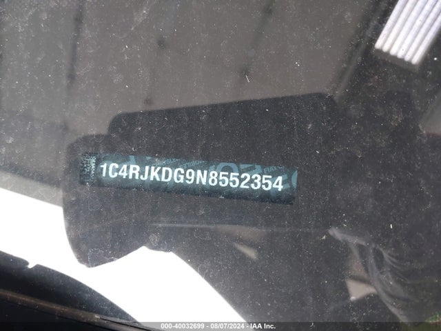 1C4RJKDG9N8552354 Jeep Grand Cherokee L Overland 4x4
