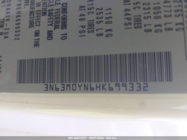 3N63M0YN6HK699332 Chevrolet City Express 1ls