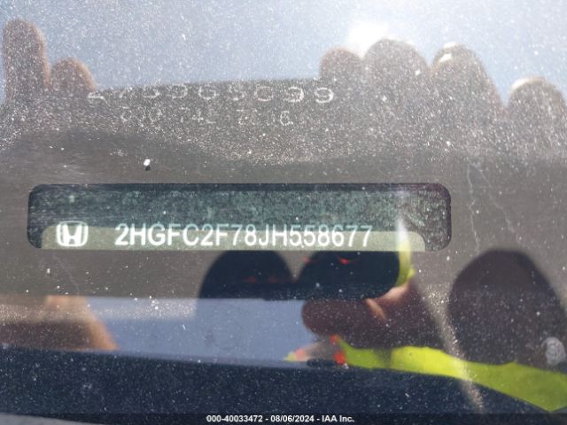 2HGFC2F78JH558677 Honda CIVIC EX