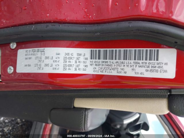 1C4PJMCS7FW749772 Jeep Cherokee Latitude