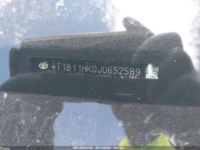 4T1B11HK0JU652589 Toyota CAMRY LE
