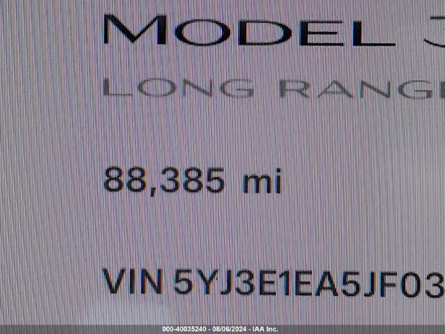 Tesla Model 3 Long Range/mid Range 2018 5YJ3E1EA5JF033410 Image 15
