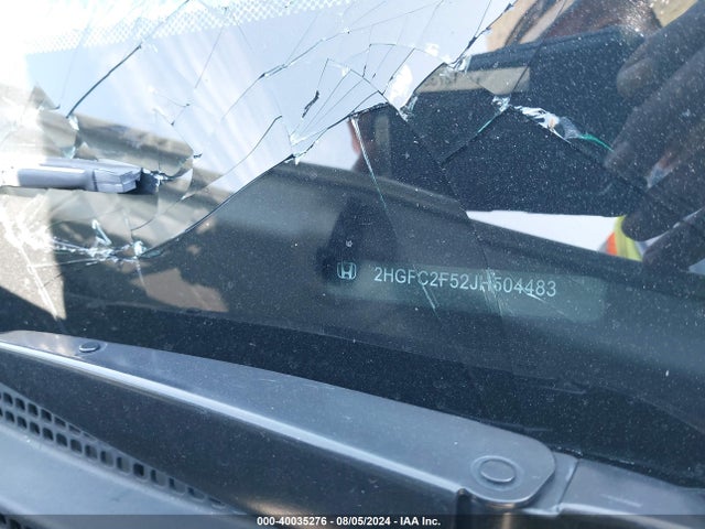 Honda Civic Lx 2018 2HGFC2F52JH504483 Image 9