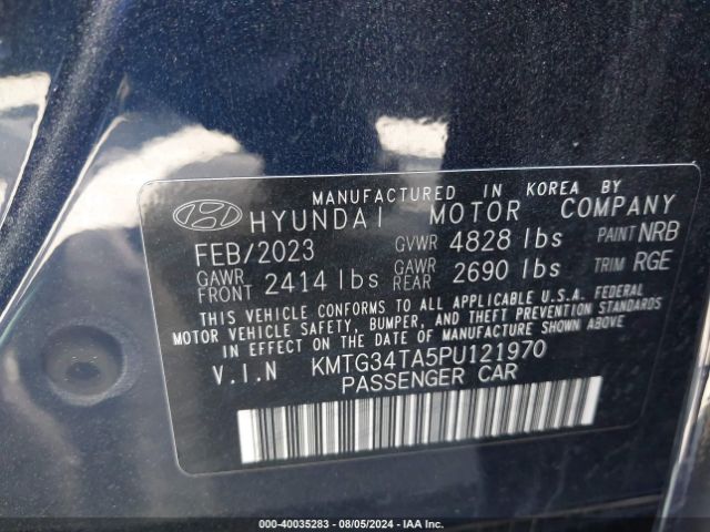 KMTG34TA5PU121970 Genesis G70 2.0t Awd