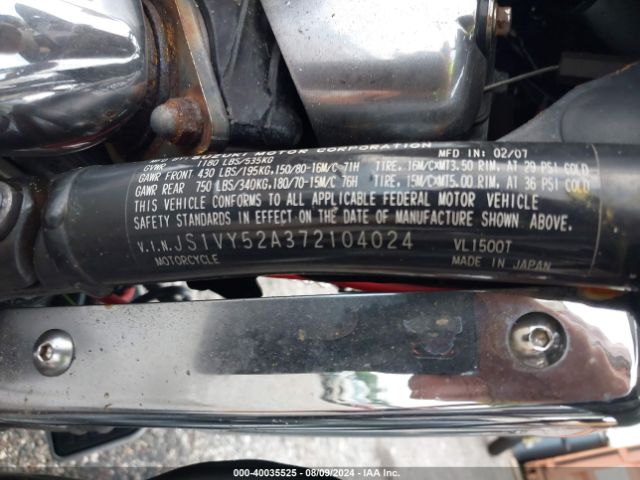 2007 SUZUKI VL1500 JS1VY52A372104024 Photo 9