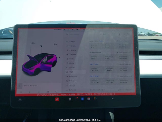 2021 TESLA MODEL Y 5YJYGDEF7MF264620 Photo 6
