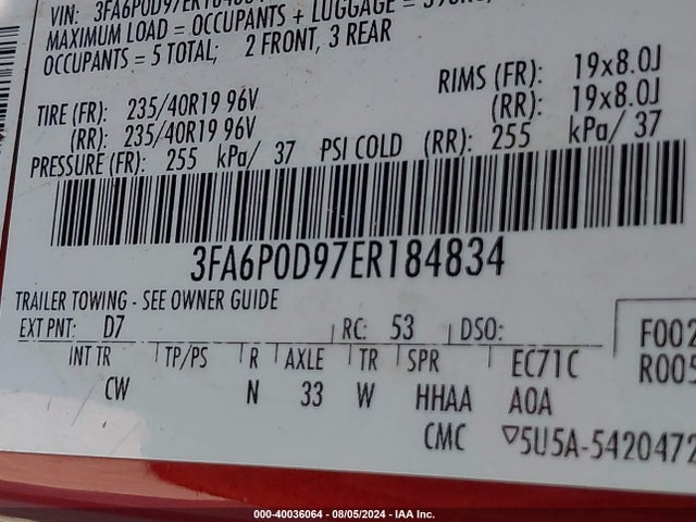 Ford Fusion Titanium 2014 3FA6P0D97ER184834 Image 9