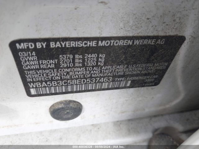 WBA5B3C58ED537463 BMW 535i Xdrive