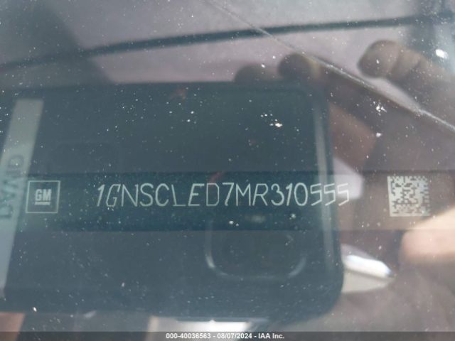1GNSCLED7MR310555 Chevrolet Tahoe 2wd Commercial Fleet