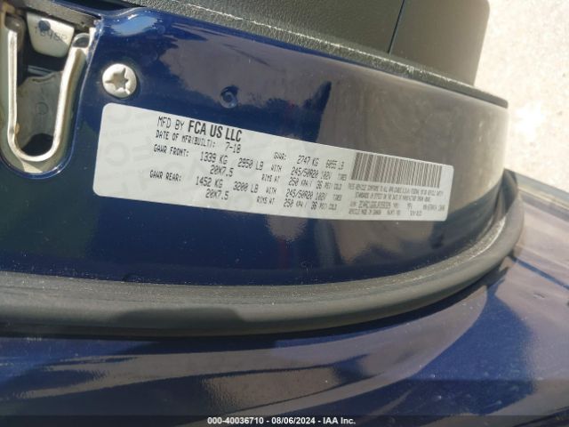 2C4RC1GG6JR358329 Chrysler Pacifica Limited