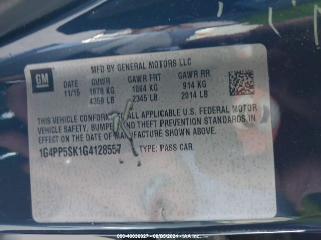 1G4PP5SK1G4128557 Buick Verano