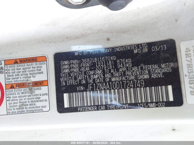 2013 SCION FR-S JF1ZNAA10D1724749 Photo 8