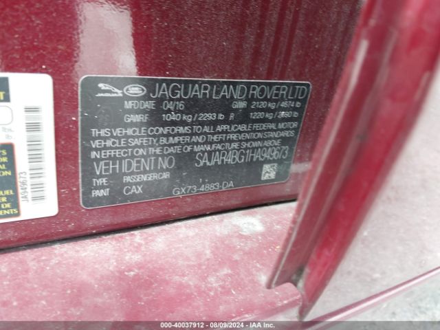 SAJAR4BG1HA949673 Jaguar Xe 25t