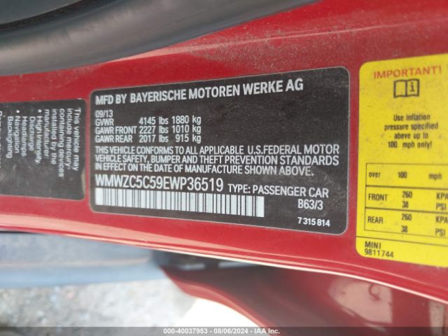 WMWZC5C59EWP36519 Mini Countryman Cooper S