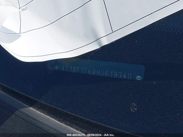 Toyota CAMRY XSE 2017 4T1BF1FK8HU619340 Image 18