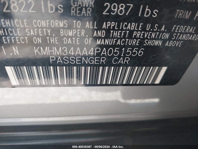KMHM34AA4PA051556 Hyundai Ioniq 6 Sel