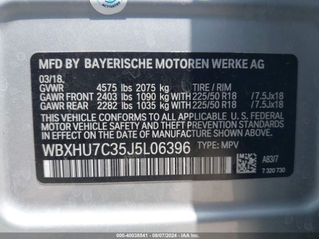 WBXHU7C35J5L06396 BMW X1 Sdrive28i