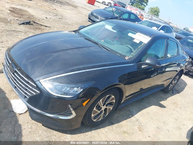 Hyundai Sonata Blue 2021 KMHL24JJ3MA021426 Image 2