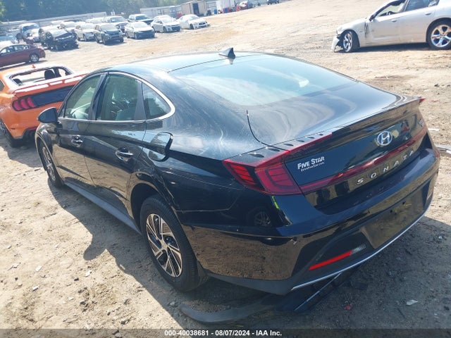 Hyundai Sonata Blue 2021 KMHL24JJ3MA021426 Image 3