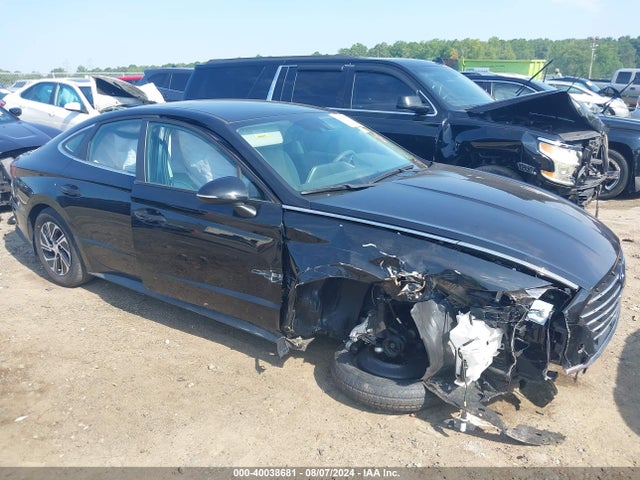 Hyundai Sonata Blue 2021 KMHL24JJ3MA021426 Image 6