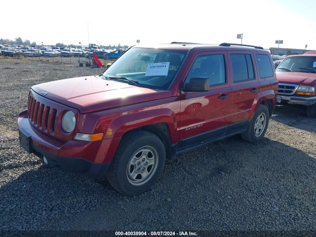 2012 Jeep Patriot Sport მანქანა იყიდება აუქციონზე, vin: 1C4NJPBA9CD683900, აუქციონის ნომერი: 40038904