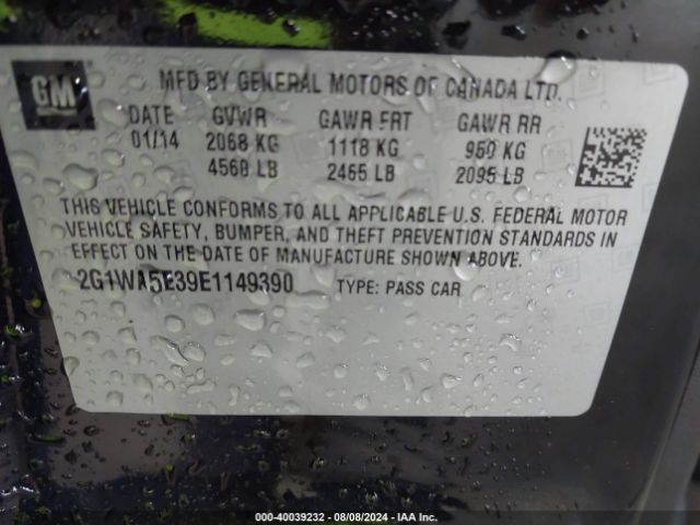 2G1WA5E39E1149390 Chevrolet Impala Limited Ls