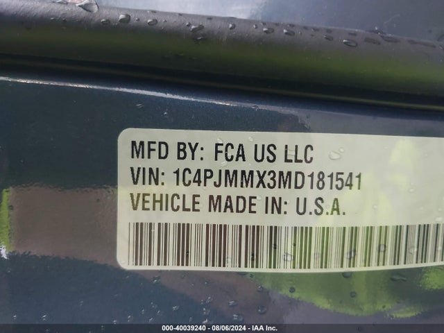 Jeep Cherokee Latitude Lux 4x4 2021 1C4PJMMX3MD181541 Image 9