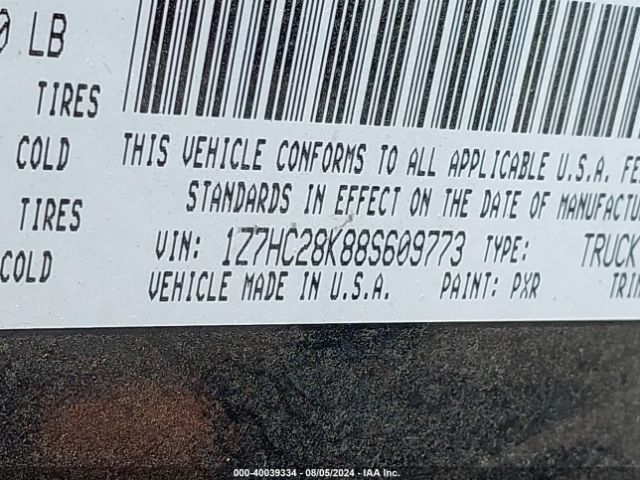 2008 MITSUBISHI RAIDER 1Z7HC28K88S609773 Photo 8