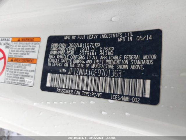 JF1ZNAA10F9701363 Scion FR-S