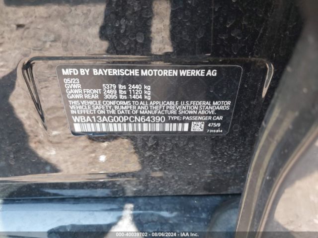 WBA13AG00PCN64390 BMW 530e