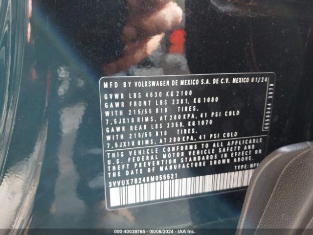 3VVUX7B24RM055521 Volkswagen Taos 1.5t Se