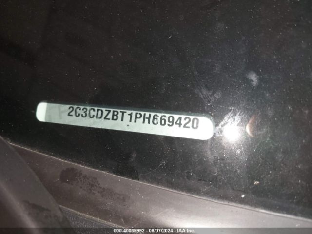 2C3CDZBT1PH669420 Dodge Challenger R/t
