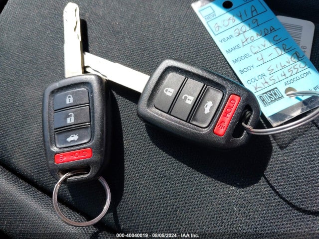 Honda Civic Lx 2019 2HGFC2F65KH514550 Image 11