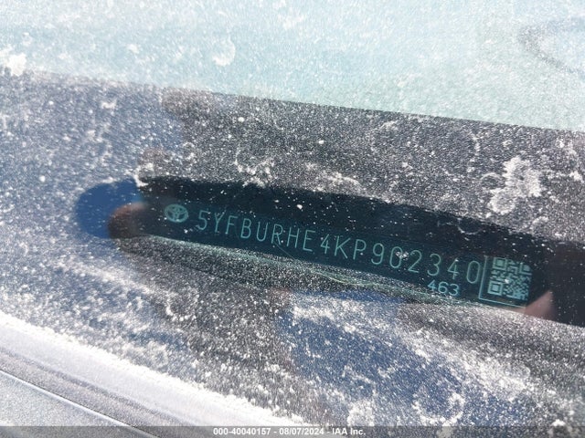 Toyota COROLLA SE 2019 5YFBURHE4KP902340 Image 9