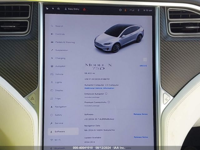 5YJXCDE2XJF088761 Tesla Model X 100d/75d/p100d