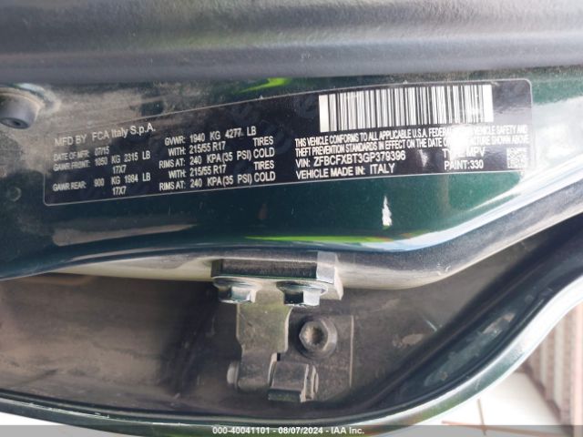 ZFBCFXBT3GP379396 Fiat 500x Easy