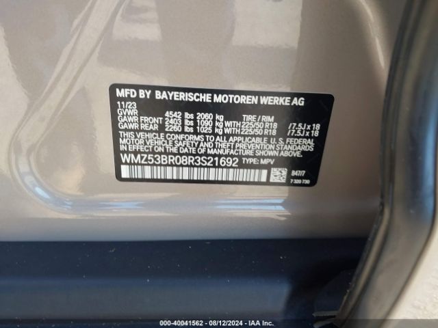 WMZ53BR08R3S21692 Mini Countryman Cooper S